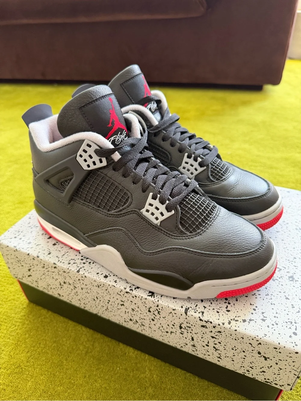 Jordan 4 Retro Men’s Sneakers - Black Bred Reimagined